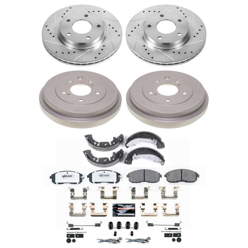 PowerStop K15493DK-26 - Power Stop 13-19 Nissan Sentra Front and Rear Z26 Street Brake Kit