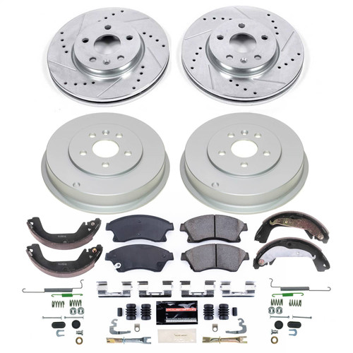 PowerStop KC1087C - Power Stop 05-06 Hyundai Elantra Front Z23 Evolution Kit w/Calipers