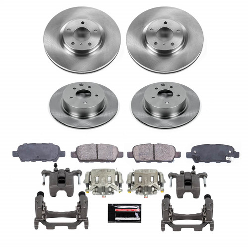 PowerStop KCOE9065 - Power Stop 2009 Nissan 370Z Front and Rear Autospecialty Kit w/Calipers