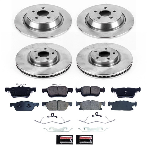 PowerStop KOE8976 - Power Stop 17-20 Lincoln Continental Front and Rear Autospecialty Brake Kit