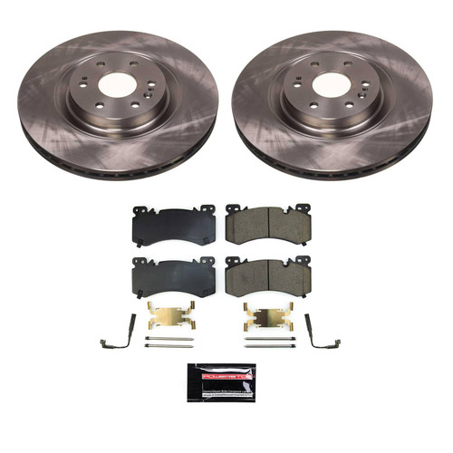 PowerStop KOE8924 - OE Stock Replacement Low-Dust Ceramic Brake Pad and Rotor Kit