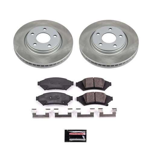 PowerStop SC1617 - Power Stop 06-07 Pontiac G6 Front Semi-Coated Rotor Kit