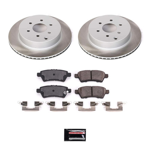 PowerStop SC147 - Power Stop 05-12 Nissan Pathfinder Rear Semi-Coated Rotor Kit