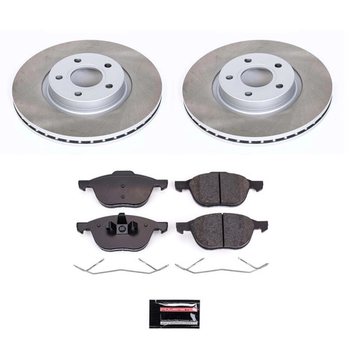 PowerStop SC4575 - Power Stop 05-11 Volvo V50 Front Semi-Coated Rotor Kit