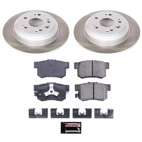 PowerStop SC5859 - Power Stop 12-15 Honda Crosstour Rear Semi-Coated Rotor Kit