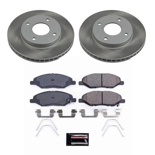 PowerStop SC5862 - Power Stop 09-11 Nissan Versa Front Semi-Coated Rotor Kit