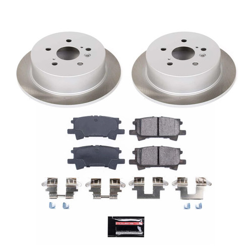 PowerStop SC5333 - Power Stop 04-07 Toyota Highlander Rear Semi-Coated Rotor Kit