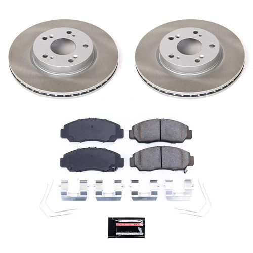 PowerStop SC6766 - Power Stop 12-15 Honda Civic Front Semi-Coated Rotor Kit