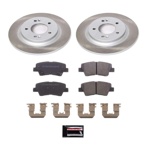 PowerStop SC7524 - Power Stop 17-20 Kia Soul EV Rear Semi-Coated Rotor Kit