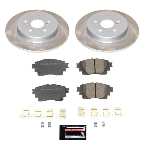 PowerStop SC8336 - Power Stop 19-22 Toyota Corolla Rear Semi-Coated Rotor Kit