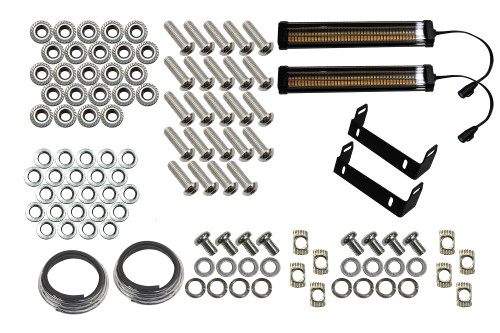 Fishbone Offroad FB23454F - 18-Current Jeep Wrangler JL, JLU and 20-Current Jeep Gladiator JT Front Steel Elite Fenders  Offroad