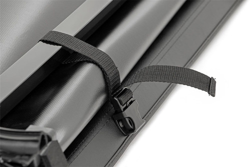 Rough Country 41714551 - Soft Tri-Fold Bed Cover - 5'7 inch Bed - Toyota Tundra 2WD/4WD (2007-2025)