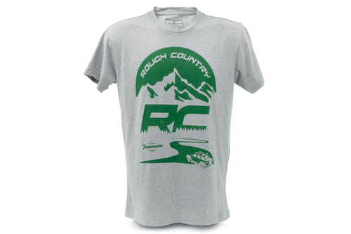 Rough Country 84093XL - T-Shirt - RC Mountains - HEATHER GRAY - XL