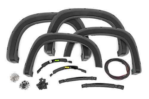 Rough Country F-C12211-GA0 - Pocket Fender Flares - GA0 Northsky Blue - Chevy Silverado 1500 (22-24)