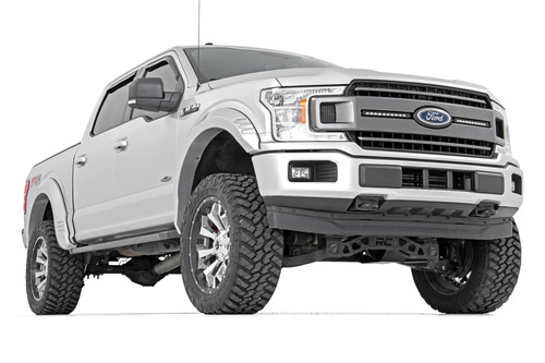 Rough Country F-F315110-G1 - Fender Flares - SF1 - G1 Absolute Black - Ford F-150 2WD/4WD (2015-2017)
