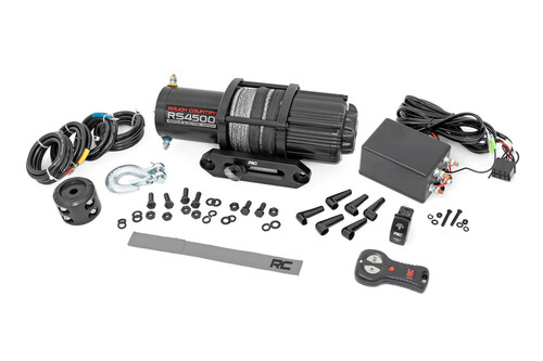 Rough Country RS4500SA - 4500-LB Winch W/ Remote - UTV - Synthetic Rope