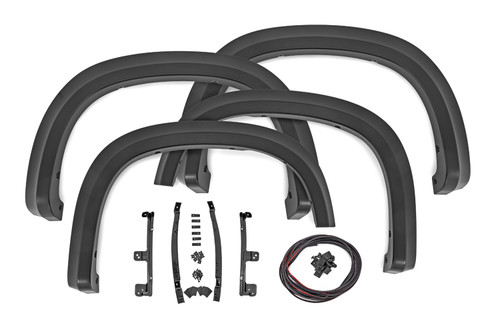 Rough Country S-C12210-GXD - Fender Flares - Sport - GXD Sterling Grey Metallic - Chevy Silverado 1500 (19-24)