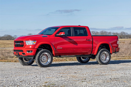 Rough Country S-D10914-PR4 - Sport Fender Flares - PR4 Flame Red - Ram 1500 2WD/4WD (2019-2024)