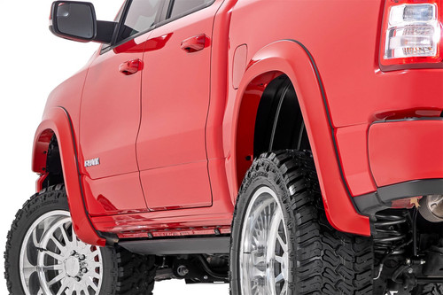 Rough Country S-D10914-PW7 - Sport Fender Flares - PW7 Bright White - Ram 1500 2WD/4WD (2019-2024)