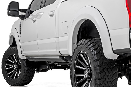Rough Country S-F21112-PQ - Fender Flares - Sport - PQ Race Red - Ford F-250/F-350 Super Duty (17-22)