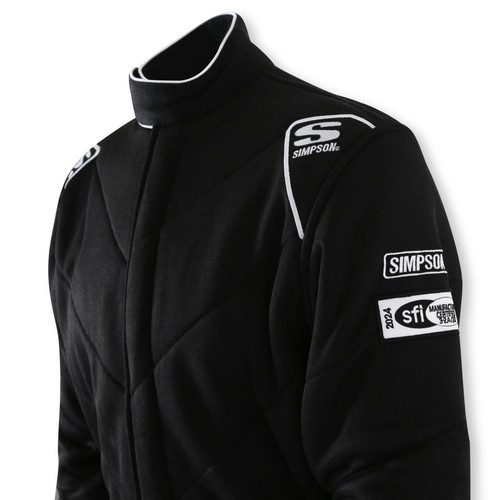 Simpson Safety 4802551 - Simpson Racing 6G SFI 20 SUIT BLACK - XXL