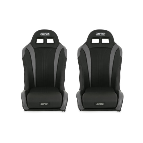 Simpson Safety S104-305-2 - Simpson Racing Vortex II Off-Road Suspension Seats Black/Charcoal PAIR