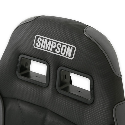 Simpson Safety S104-305-2 - Simpson Racing Vortex II Off-Road Suspension Seats Black/Charcoal PAIR
