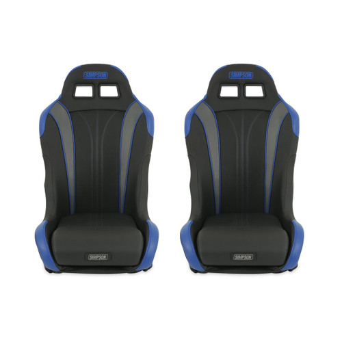Simpson Safety S104-307-2 - Simpson Racing Vortex II Off-Road Suspension Seats Black/Black PAIR