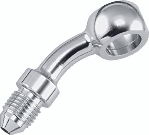 TwinPower 035956 - Twin Power Chrome Brake Fitting 3/8 Inch X AN3 35 Degree Banjo Adaptor