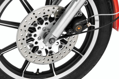 TwinPower 666834 - Twin Power 84-17 Big Twin Exc 11.8 and Lug Mount 84-13 XL Front 11.5 Floating Rotor Mesh Silver