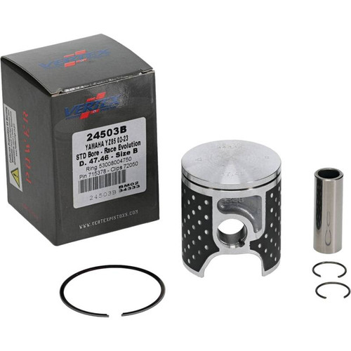 Vertex Pistons 24503B - Vertex Piston 02-24 Yamaha YZ 85 85cc Cast Race Evolution Piston Kit