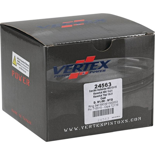 Vertex Pistons 24563 - Vertex Piston 2011 Can-Am Commander 800 800cc Cast Replica Piston Kit Vertex Pistons 24563 - Vertex Piston 2011 Can-Am Commander 800 800cc Cast Replica Piston Kit