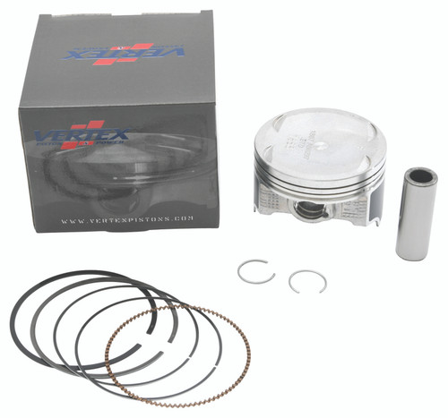Vertex Pistons 24488 - Vertex Piston 04-09 Kawasaki KFX 700 V-Force 700cc Cast Replica Piston Kit