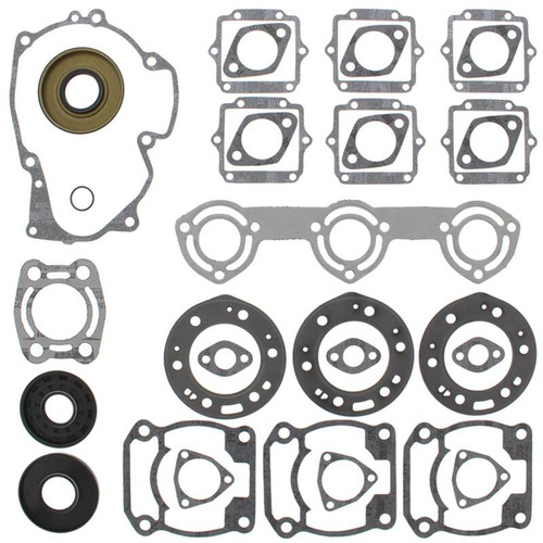 Vertex Pistons 611801 - Vertex Gaskets 92-95 Polaris SL650 Complete Gasket Kit w/ Oil Seals