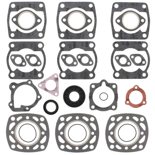 Vertex Pistons 711181A - Vertex Gaskets 88-92 Polaris 650 Indy Complete Gasket Kit w/ Oil Seals