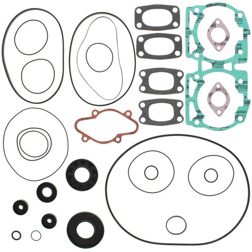Vertex Pistons 711194 - Vertex Gaskets 93-96 Ski-Doo Formula Grand Touring/XTC/SE Complete Gasket Kit w/ Oil Seals