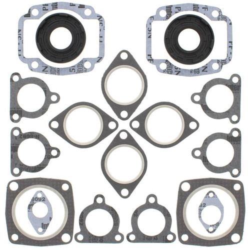 Vertex Pistons 711219 - Vertex Gaskets 95-96 Arctic Cat Bear Cat 440 Complete Gasket Kit w/ Oil Seals