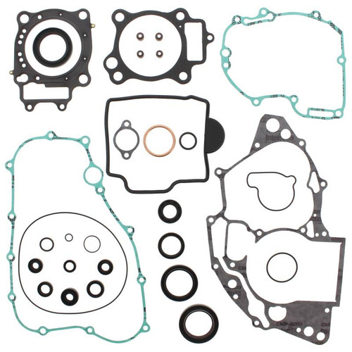 Vertex Pistons 811268 - Vertex Gaskets 08-09 Honda CRF250R Complete Gasket Kit w/ Oil Seals