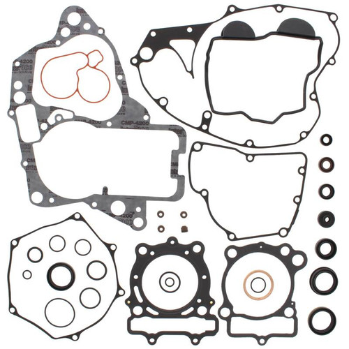 Vertex Pistons 811567 - Vertex Gaskets 10-15 Suzuki RMZ250 Complete Gasket Kit w/ Oil Seals