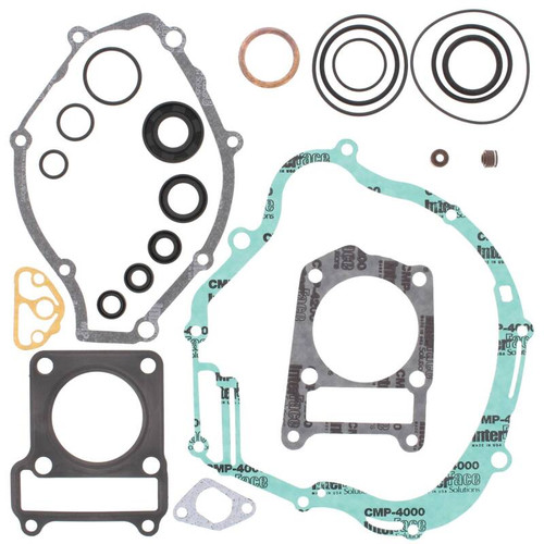 Vertex Pistons 811640 - Vertex Gaskets 00-03 Yamaha TTR125 Drum Brake Complete Gasket Kit w/ Oil Seals
