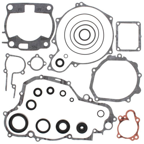 Vertex Pistons 811663 - Vertex Gaskets 90-91 Yamaha YZ250 Complete Gasket Kit w/ Oil Seals