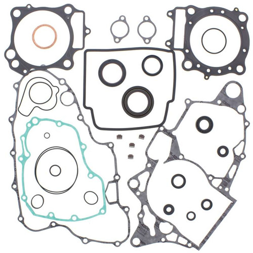 Vertex Pistons 811904 - Vertex Gaskets 06-14 Honda TRX450ER Complete Gasket Kit w/ Oil Seals