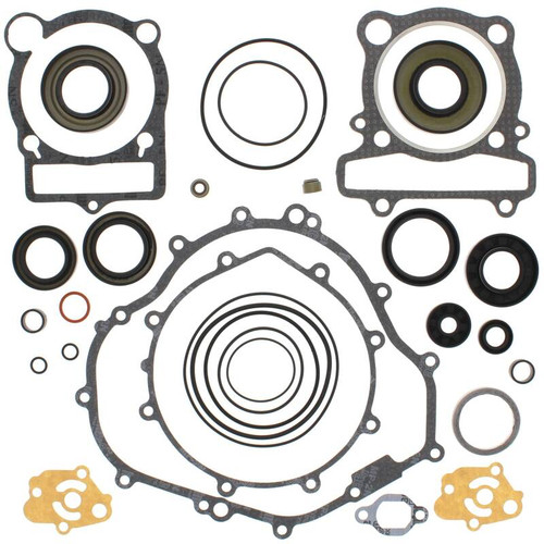 Vertex Pistons 811882 - Vertex Gaskets 07-11 Yamaha YFM350 Grizzly IRS Complete Gasket Kit w/ Oil Seals