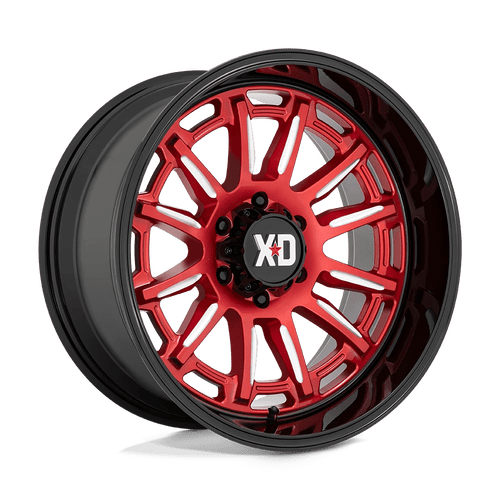 XD Wheels XD86521068918N - Xd865 Phoenix 20X10 Candy Red Milled With Black Lip