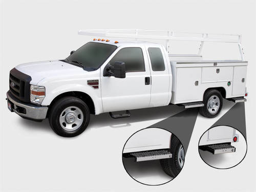 Carr 501030 -   - WTS; 12 in. Retractable Step (Undermount,Ext Flat Surf); XP3 Blk /Glvznd