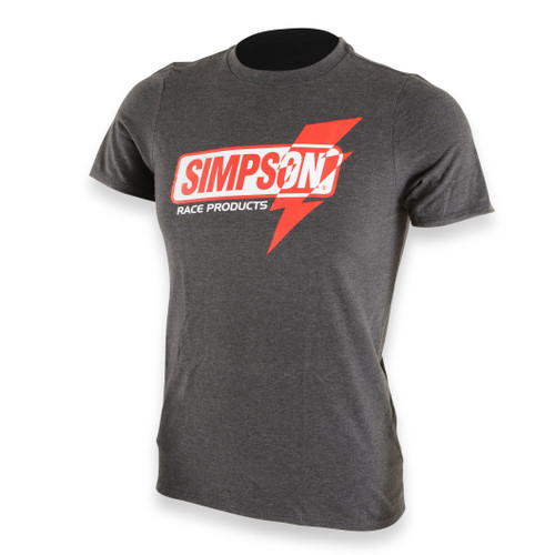 Simpson Safety 4501YL - Simpson Racing Lightning fast shirt Charcoal youth MD