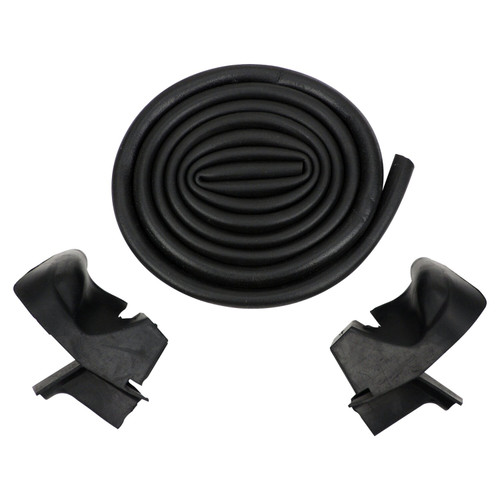 Crown Automotive Jeep Replacement 55052607K - Windshield Frame to Hard Top Weatherstrip Kit for 76-95 Jeep CJs, YJ w/ Hardtop