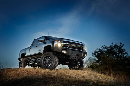 Fab Fours CH14-A3052-1 - Premium Heavy Duty Winch Front Bumper