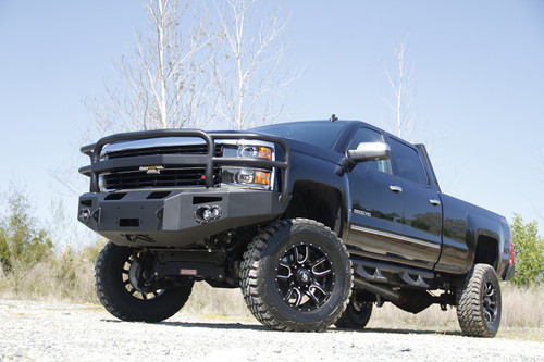 Fab Fours CH14-A3050-1 - Premium Heavy Duty Winch Front Bumper