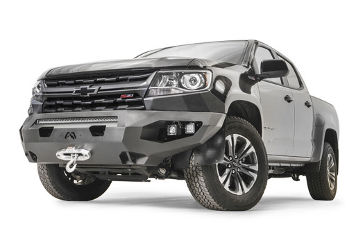 Fab Fours CC21-X5151-1 - Matrix Front Bumper; No Guard; Black Powder Coat; 131 lbs. Weight; 15 in. Height; 74 in. Width; 25.5 in. Depth;